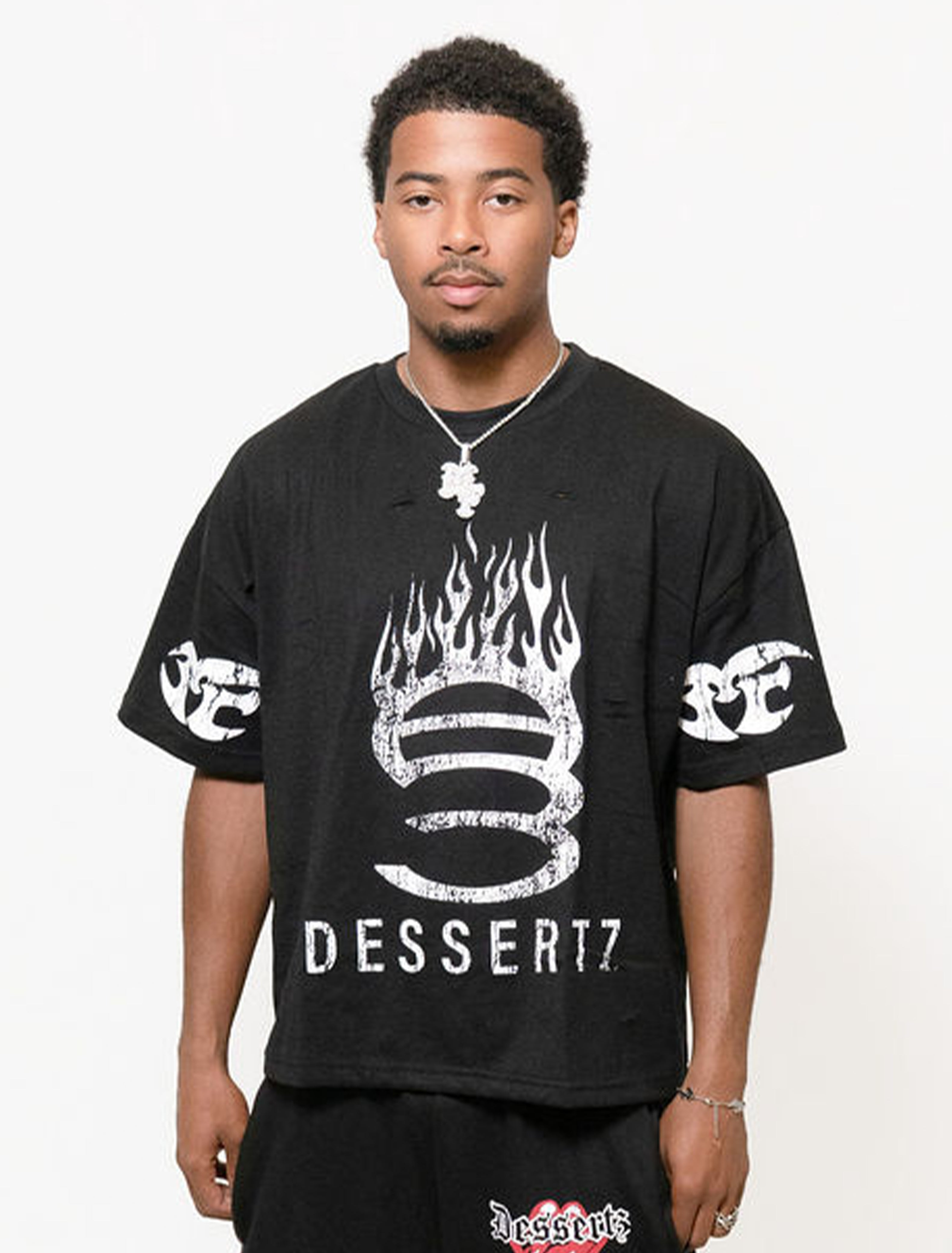 SUGAR FLAME TEE BLACK
