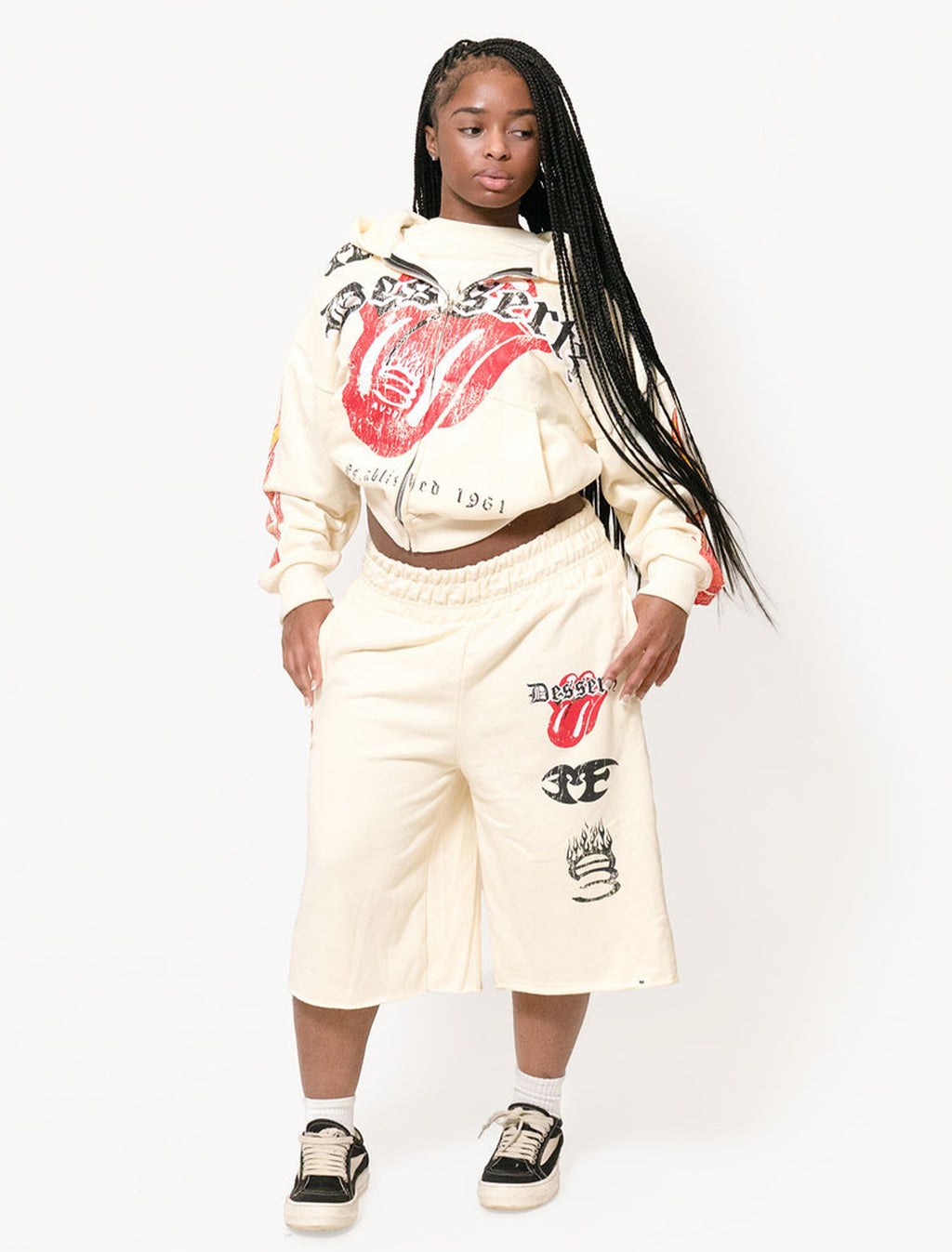 Heat Wave Shorts White